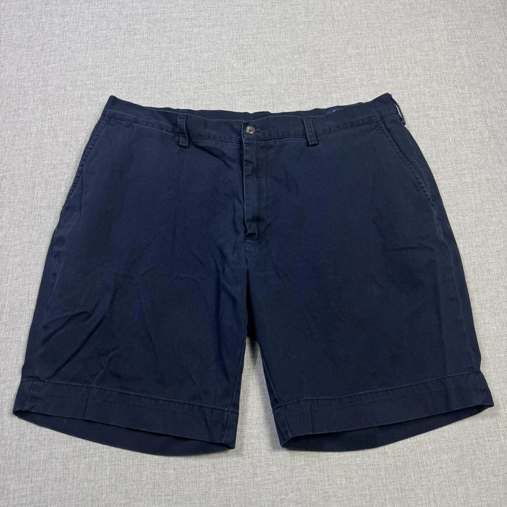 Polo Ralph Lauren Chino Shorts Mens 38 Blue Cotton Classic Fit 9